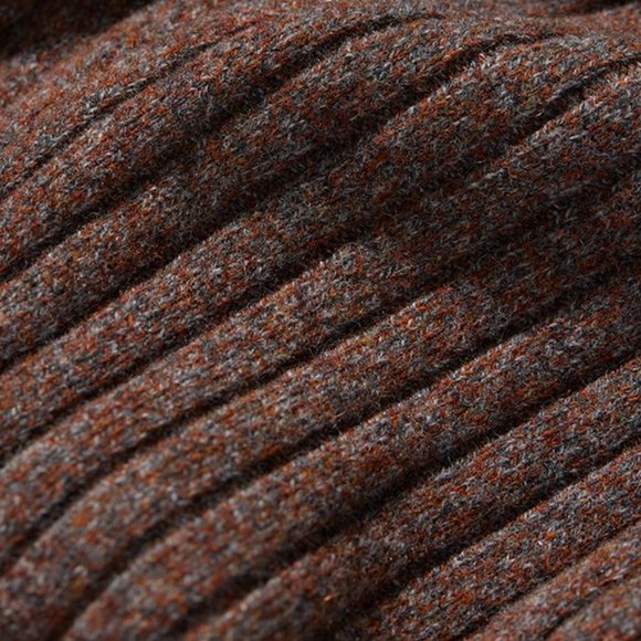 CHICJOC Retro Multi-Color Yarn Knit Sweater with Shirt Collar and Ribbed size 38 - Picture 14 of 15